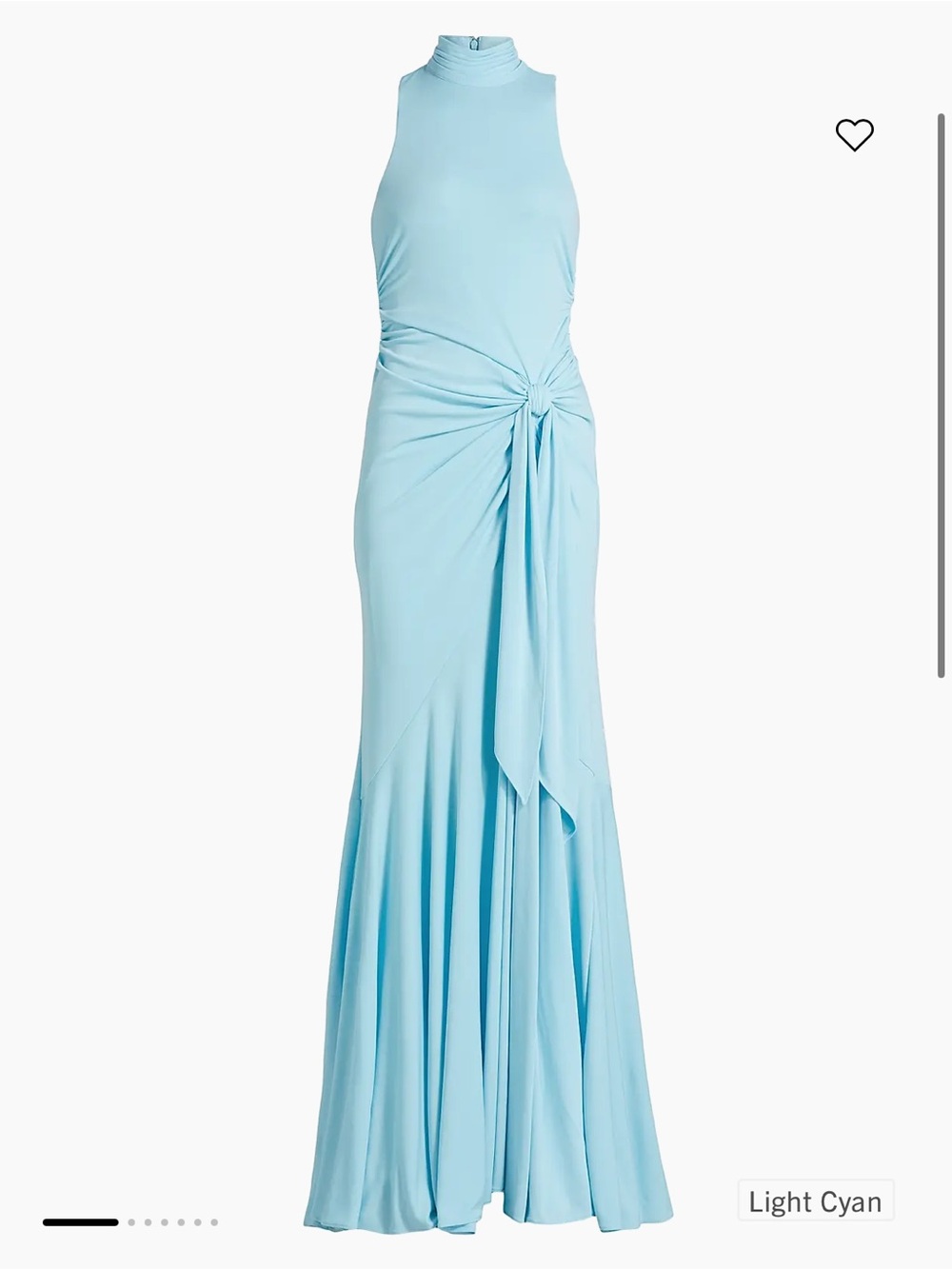 Light Cyan Rori Gown with Front Knot